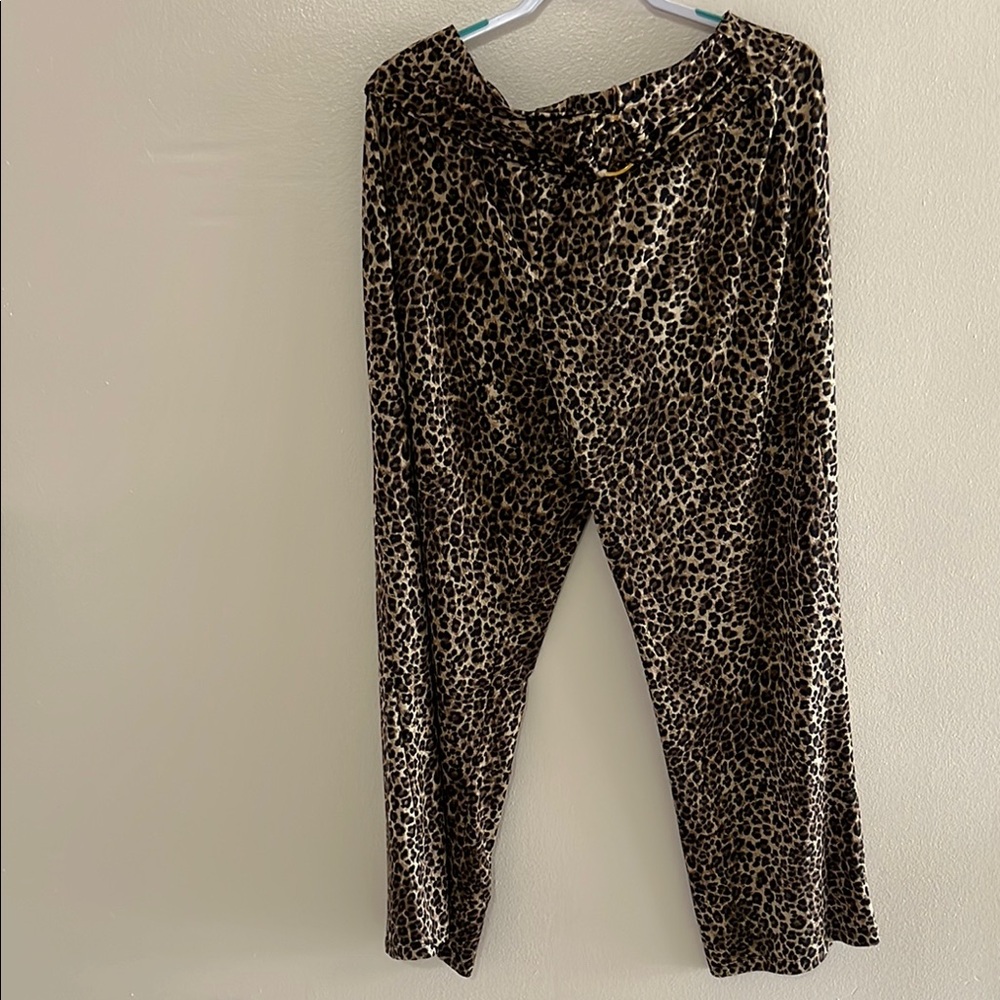 Robert Louis Brown and Black Wide Leg Pants
